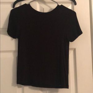 Cropped black basic